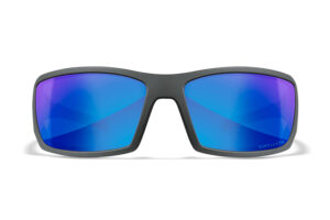 Wiley X SSTWI09 Twisted M/L Blue Mirror Lens Polycarbonate Matte Gray Frame