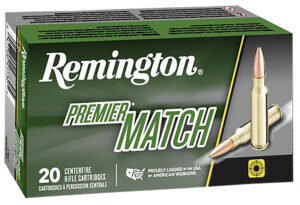 Remington Ammunition 21485 Premier Match 308Win 168gr Sierra MatchKing BTHP 20 Per Box/10 Case