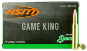 HSM 30843N Game King  308 Win 180 gr Sierra GameKing Spitzer Boat Tail 20 Per Box/ 25 Case