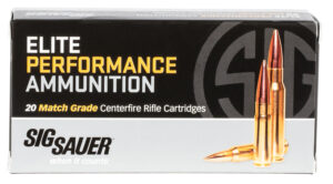 Sig Sauer E308M220 Marksman Elite 308 Win 175 gr Open Tip Match 20 Per Box/ 10 Case
