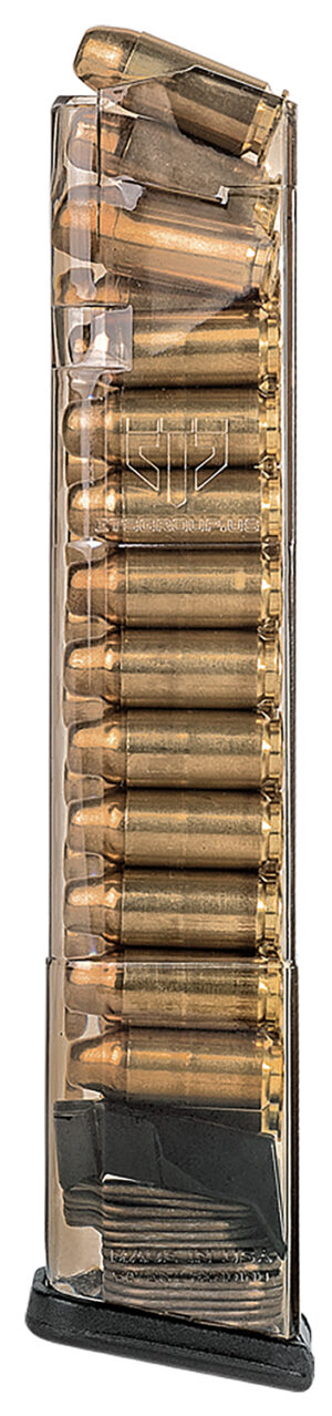 ETS Group GLK22170 Pistol Mags 24rd Extended 40 S&W Compatible w/Glock 22/23/24/27/35 Gen1-4 Clear Polymer