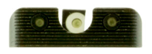 TruGlo TG231X1W Tritium Pro Black | Green Tritium White Outline Front Sight Green Tritium Rear Sight