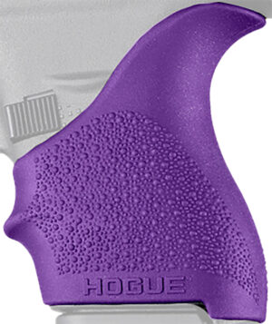 Hogue 18206 HandAll Beavertail Grip Sleeve Textured Purple Rubber for Glock 42, 43