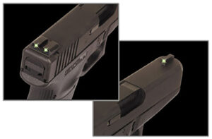 TruGlo TG231X Tritium Black | Green Tritium Front Sight Green Tritium Rear Sight