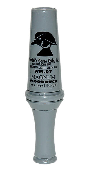Haydel's Game Calls WM07 Magnum Open Call Single Reed Wood Duck Sounds Attracts Ducks Gray Acrylic