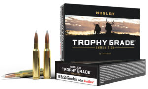 Nosler 60022 Trophy Grade  6.5x55Swedish 140gr Nosler AccuBond 20 Per Box/10 Case