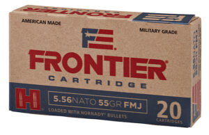 Frontier Cartridge FR260 Military Grade Centerfire Rifle 5.56x45mmNATO 62gr Full Metal Jacket 20 Per Box/25 Case