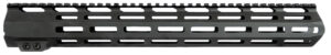 Aim Sports MTM15L308 AR Handguard 15" Low M-LOK Style Made of 6061-T6 Aluminum with Black Anodized Finish for 308 Cal AR-10