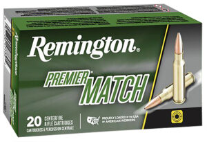 Remington Ammunition 27686 Premier Match 223Rem 77gr Sierra MatchKing BTHP 20 Per Box/10 Case