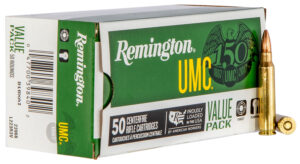 Remington Ammunition 23966 UMC Value Pack 223Rem 55gr Full Metal Jacket 50 Per Box/8 Case