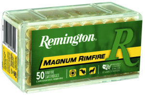 Remington Ammunition 21170 Magnum Rimfire  22WMR 40gr Jacketed Hollow Point 50 Per Box/40 Case