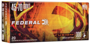 Federal F4570FS1 Fusion 45-70Gov 300gr Bonded Soft Point 20 Per Box/10 Case