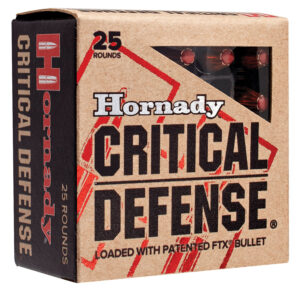 Hornady 91340 Critical Defense 40S&W 165gr Hornady Flex Tip eXpanding 20 Per Box/10 Case