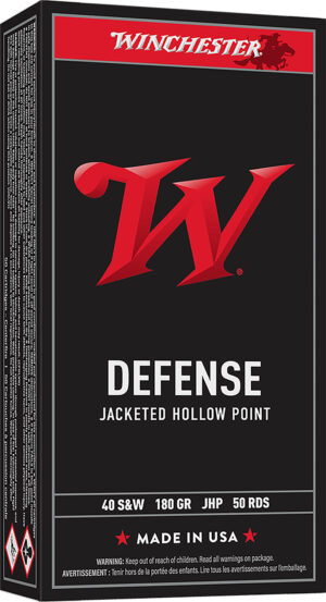 Winchester Ammo USA40JHP USA  40S&W 180gr Jacketed Hollow Point 50 Per Box/10 Case