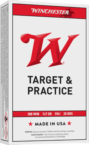 Winchester Ammo USA3081 USA  308Win 147gr Full Metal Jacket 20 Per Box/10 Case