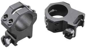 Weaver Mounts 48362 Four-Hole Skeleton Rings Matte Black 1" Extra High