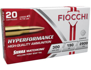 Fiocchi 300WMMKE Hyperformance Compete 300Win Mag 190gr Sierra MatchKing BTHP 20 Per Box/10 Case