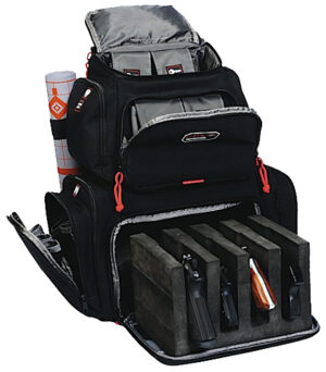GPS Bags 1711BP Handgunner  Black 1000D Nylon Holds 4 Handguns