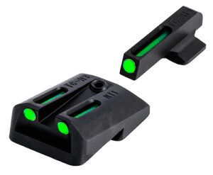 TruGlo TG131NT2 TFO Green/Tritium/Fiber Optic Front Sight-Green/Tritium/Fiber Optic Rear Sight 1911 Government