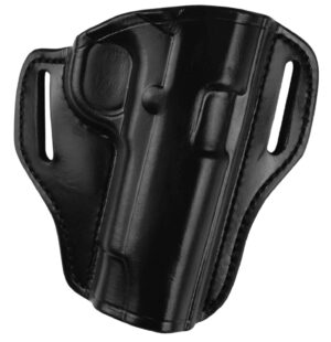 Bianchi 25054 57 Remedy OWB Size 01 Black Leather Belt Slide Fits S&W J Frame Fits S&W 36 Fits S&W 640 Right Hand
