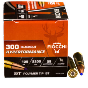 Fiocchi 300BLKHA Hyperformance 300Blackout 125gr Super Shock Tip 25 Per Box/20 Case