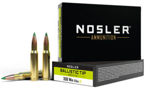 Nosler 40061 Ballistic Tip 308Win 125gr Spitzer Ballistic Tip 20 Per Box/10 Case