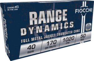 FIO RANGE 40SW 170GR FMJ TRUNCATED 50/20