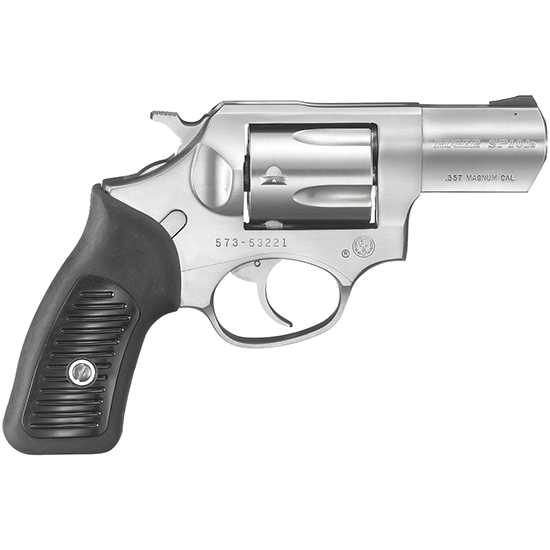 RUG SP101 357MAG 2.25 SS FS BLK GRIPS 5RD