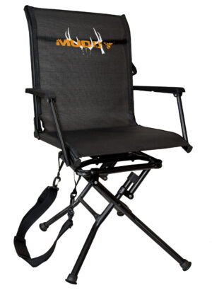 Muddy MUDMGS400 Swivel Ease  Ground Seat Black Steel