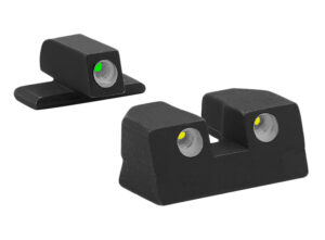 Meprolight USA 101103201 Tru-Dot  Green Tritium White Outline Front Sight-Yellow Tritium White Outline Rear Sight Sig Sauer P-Series P226/P320