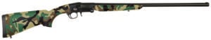 Charles Daly 930336 101 Compact 410 Bore Break Open 3" 1rd 26" Black Steel Single Shot Barrel & Receiver, Fixed Woodland Camo Synthetic Stock, Beretta/Benelli Mobil Choke System