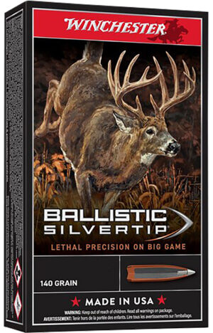 Winchester Ammo SBST65P Ballistic Silvertip 6.5PRC 140gr Bonded Rapid Expansion PHP 20 Per Box/10 Case