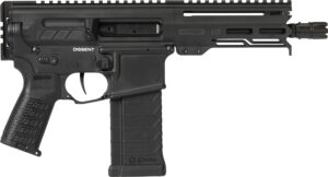 CMMG 54AA847AB Dissent  5.7x28mm 32+1 6.50", Black Cerakote Rec, OEM Grip, Picatinny Buffer Adapter, Zeroed Drop-In Single Stage Trigger
