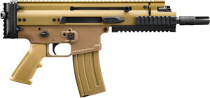 FN 38101241 SCAR 15P 5.56x45mm 30+1 7.50" Chrome Lined Steel Barrel, Flat Dark Earth Anodized Aluminum Picatinny Rail Receiver, FDE Polymer Grip, Ambidextrous