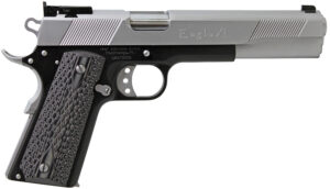 Iver Johnson Arms EAGLEXL10TT Eagle Deluxe 10mm Auto 8+1 6" Steel Barrel, Hard Chrome Serrated Steel Slide, Matte Black Steel Frame w/Beavertail, Black/Gray G10 Grip