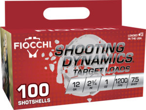 Fiocchi 12SDB17 Shooting Dynamics 12Gauge 2.75" 1oz 7.5Shot 100 Per Box/2 Case