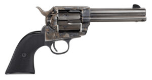 Taylors & Company 200109 1873 Pietta 9mm Luger 6 Shot 4.75" Blued Round Barrel, Blued Cylinder, Color Case Hardened Steel Frame, Black Checkered Plastic Navy Grip, Manual Safety, Exposed Hammer
