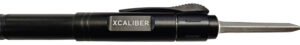 Xcaliber Knife Company  Pen Knife  1.70" OTF Dagger Stainless 440C SS Blade, 5.90" Black Aluminum Handle