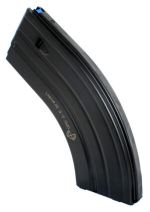 DuraMag 2865041206CPD SS 26rd 6.5 Grendel/6mm ARC for AR-15 Black w/ Blue Follower Detachable