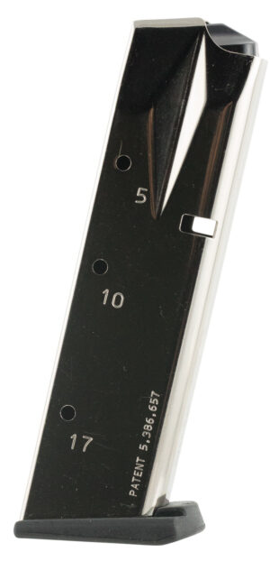 Mec-Gar MGSW5917N S&W Nickel 17rd 9mm Luger for S&W 5900 Series/910/915/659