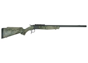 CVA Scout V2 TD Rifle .450 Bushmaster Single Shot 25" Sniper Grey Cerakoted Threaded Barrel Camo Stock