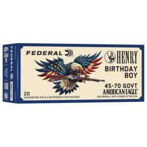 Federal Henry 250th Anniversary Rifle Ammunition .45-70 Govt 300gr HP 1850 fps 20/ct