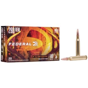 Federal Fusion Rifle Ammunition .280 Rem 140 gr BTSP 2990 fps - 20/ct