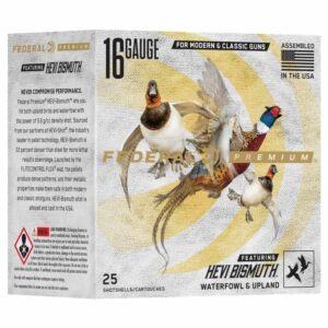 Federal Premium HEVI-Bismuth Shotshells 16ga 2-3/4" 1-1/8oz 1400 fps #3 25/ct