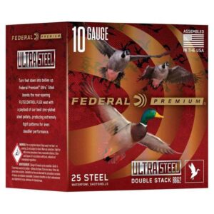 Federal Ultra Steel Shotshells 10ga 3-1/2" 1-5/8oz 1400 fps #1 & BBB 25/ct