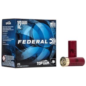 Federal Top Gun Shotshells 12ga 2-3/4" 1-1/8oz 1200 fps #8 250/ct Case (10 Boxes- 25/ct)