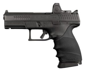 Hogue HandAll Beavertail Grip Sleeve CZ P-10 Compact 9mm - Black