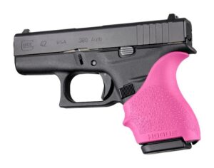 Hogue HandAll Beaver Tail Grip Sleeve Glock 42 43 Pink