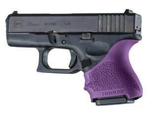 Hogue HandAll Beavertail Grip Sleeve Glock 26/27-Purple