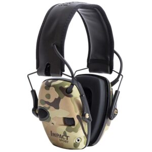 Impact Sport Electronic Earmuff NRR 22db Multi-Cam